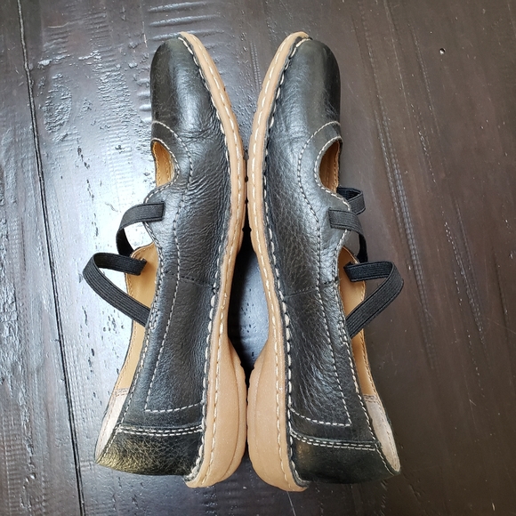 SALE! Like New BOC Black Leather Mary Jane Loafers Sandals Size 7.5 - Picture 3 of 11